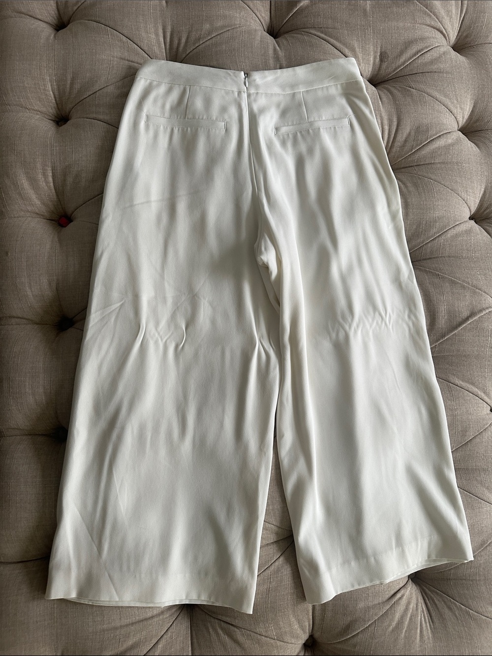 rag & bone Ivory Wide-Leg Pleated Trousers - Picture 4 of 10